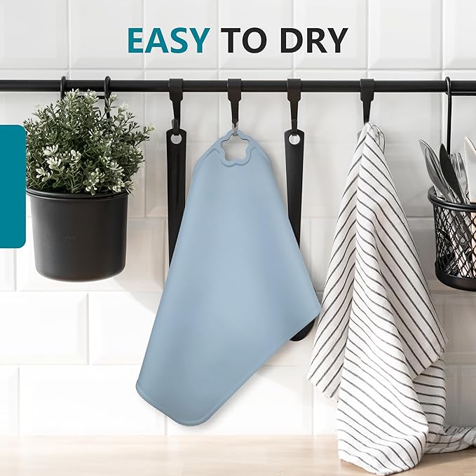 Silicone Placemat for Kid Stain-Proof Non-Slip Toddle, Reusable Portable,Heat Resistant for Toddlers placemat 3 Pack