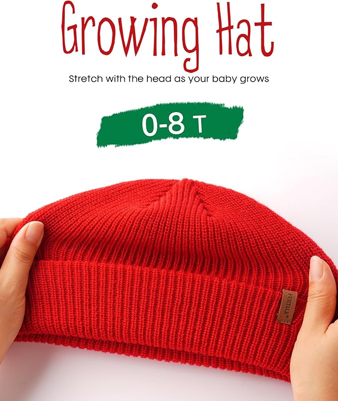 FURTALK Toddler Beanie Baby Boys Girls Beanies Kids Winter Hats Children Knit Warm Caps