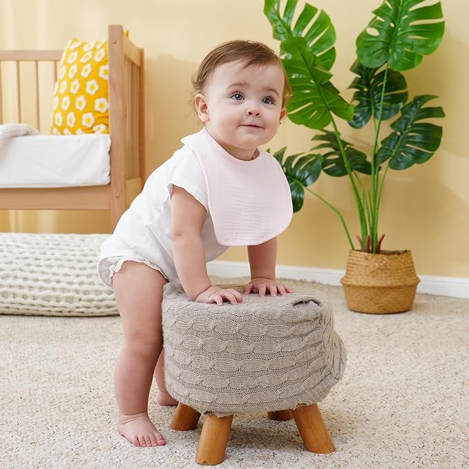 Muslin Baby Bibs Cotton Baby Drool Bandana Bibs for Baby Girls Boys Infant Newborn Toddler Drooling and Teething