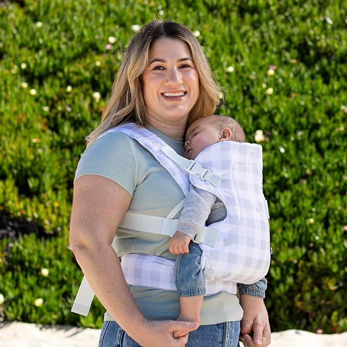 Infantino Flip Advanced 4-in-1 Baby Carrier - Ergonomic, Convertible, Face-in and Face-Out Front and Back Baby Carrier for Newborn to Toddler 8-32 lbs, Plaid