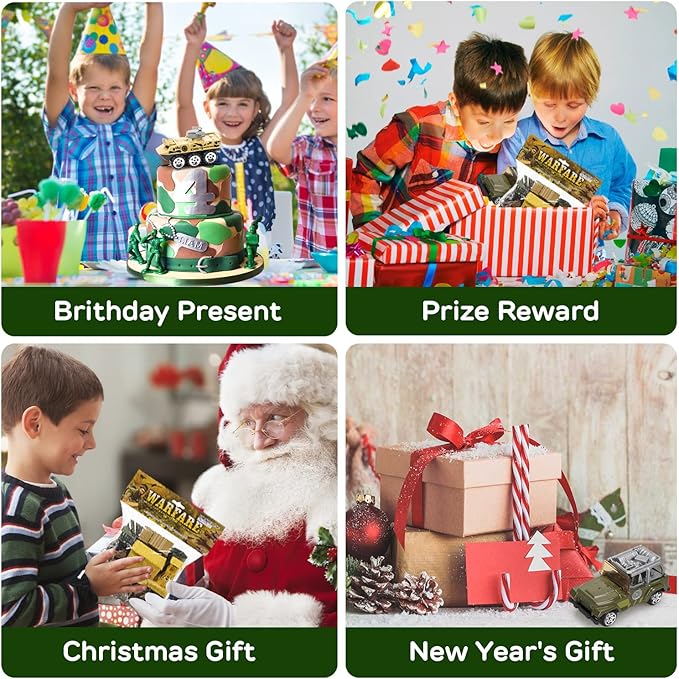 TOY Life 95 PCS Army Men Toys, Toy Soldiers for Boys, Plastic Action Figures, Soldier Guys Military Playset, Gift for Boy