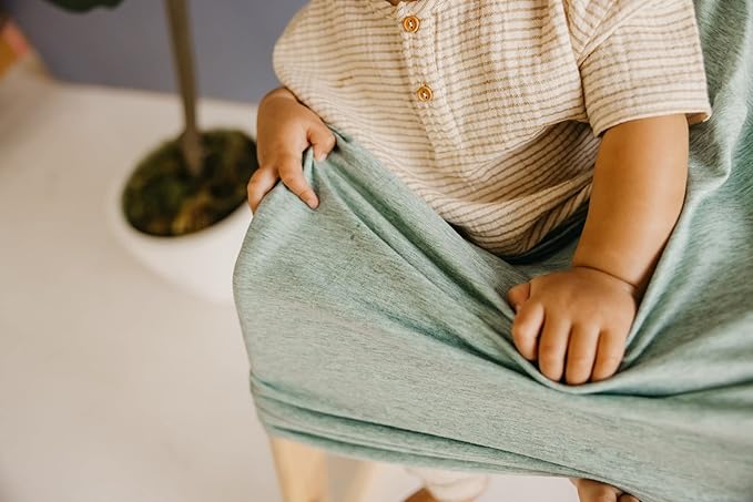 Copper Pearl Multi-Use Cover: Car Seat Covers, Nursing Cover, and Stroller Cover for Sun - Stretchy Fabric, All-Season Use, Stylish Designs, Easy Access for Moms - Emerson