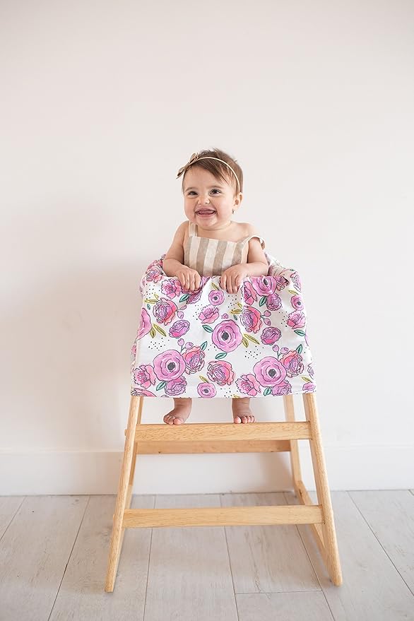 Baby Car Seat Cover Canopy and Nursing Cover Multi-Use Stretchy 5 in 1 Gift Zoe by Copper Pearl