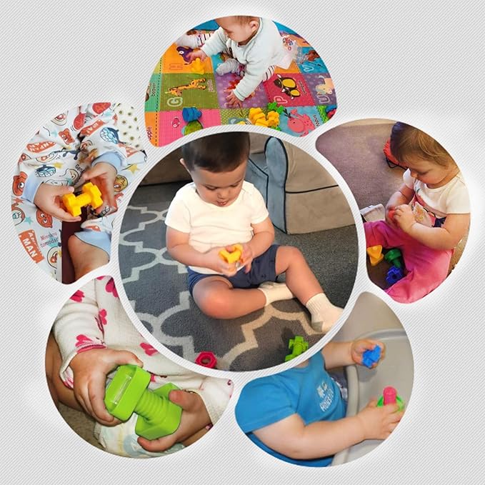TOMYOU 32 pcs Shapes Nuts and Bolts Stacking Toys - STEM Color Sorting Learning Games - Montessori Building Kids Matching Game for Preschoolers - Construction Fine Motor Skills for Kids
