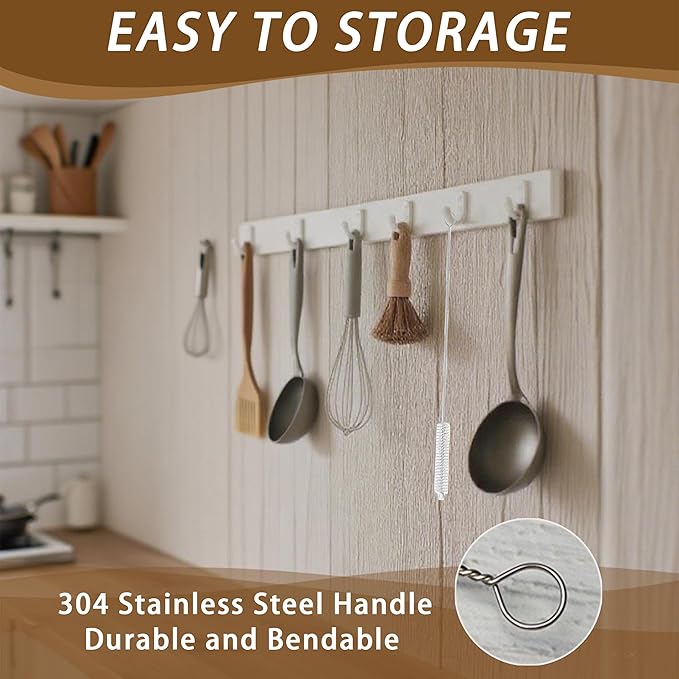 Straw Cleaner for Baby Bottles,Stanley Straw Cleaner Brush for 20/30/40oz Stanley Mugs,Straw Cleaner Brush with Bushy Bristles,Straw Brush Cleaner for Various Straws and Hummingbird Feeders(3 Pack).