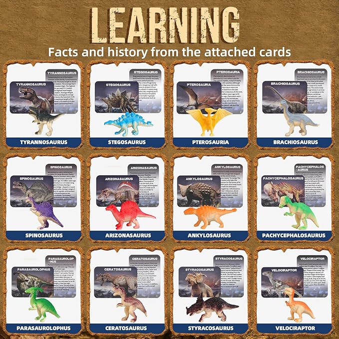 Dinosaur Eggs Dig Kit - Dinosaur Toys for Kids 5-7, Dinosaur Eggs Excavation Kit with 12 Dinosaurs Inside, Fossil Dino Toy, Dinosaur Gifts for Boys Girls 6 and Up Year Old Birthday Easter Gifts