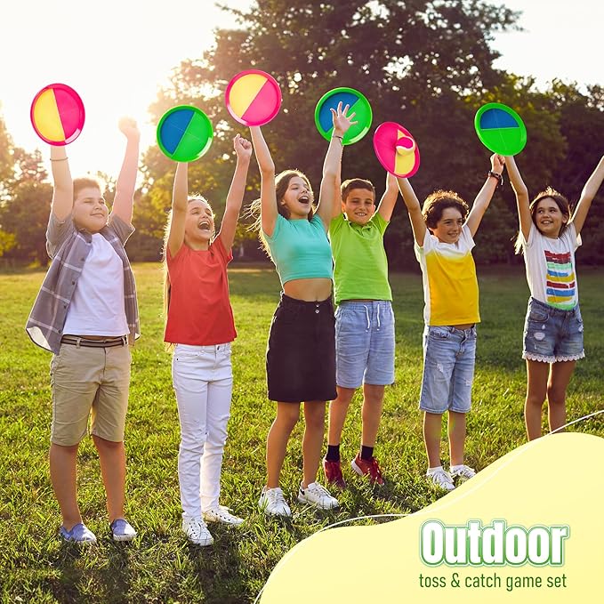 Toss and Catch Ball Game - Ideal Outdoor Beach, Pool & Yard Toy for Toddlers and Kids Ages 4, 5, 6, 7, 8+, Perfect for Boys Girls - Great Birthday Gift & Easter Basket Stuffer