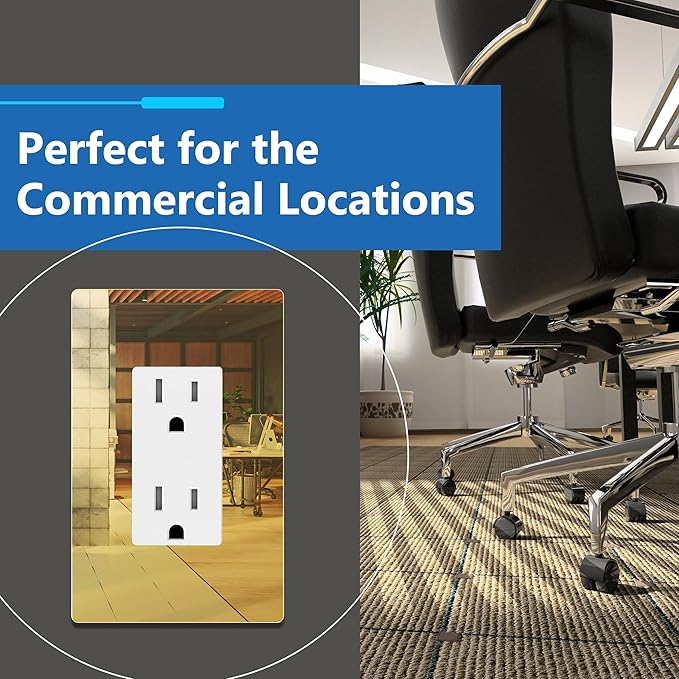 LIDER Decorator Wall Plate, Impact Resistant, Mirrored Acrylic, Plexiglass, Reflective Finish, Modern Upgrade, Screwless Light Switch/Outlet Cover, Mid-Size 1-Gang 4.88" x 3.11", Gold