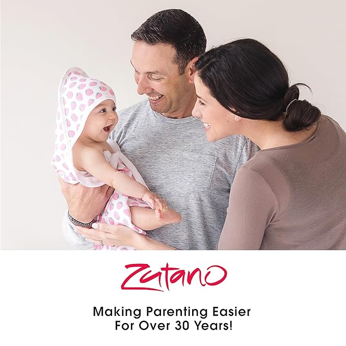 Zutano Hooded Baby Towels, Organic Cotton Baby Bath Towel, Ultra Soft and Absorbent Baby Towel for Newborn and Infant | Girl, Boy, and Unisex Towel Set, Rubber Duckies, 1-Pack