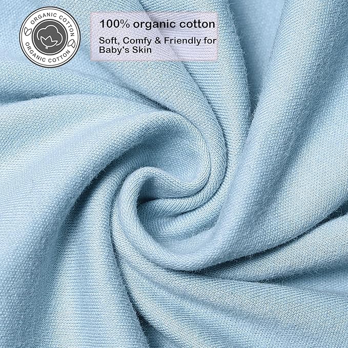Baby Sleep Sack Swaddle,Swaddles 3-6 Months,3-Way Adjustable Wearable Transition Blanket Boy And Girl,100% Cotton,TOG 1.0(Cyan)