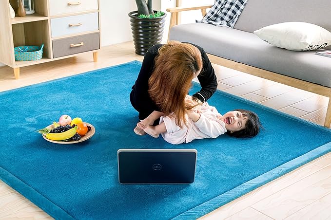 V-mix Baby Play Mat Nursey Decor Area Rug 1.18" Thick Hypebeast Rug Non Slip Rug Pads Large Area Rug Play Mats for Babies and Toddlers Non-Toxic Area Rugs Used for Living Room