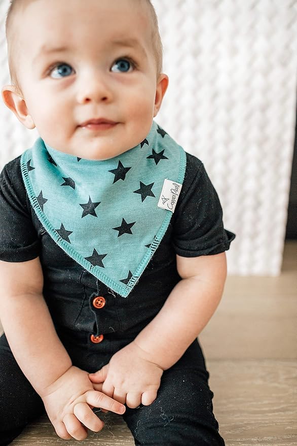 Copper Pearl Baby Bandana Drool Bibs for Drooling and Teething 4 Pack Gift Set Varsity
