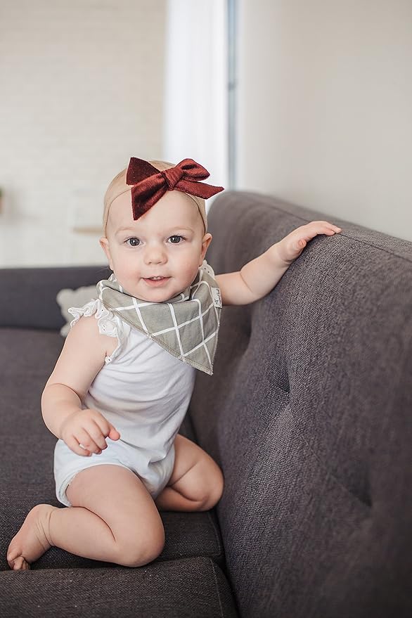 Copper Pearl Baby Bandana Drool Bibs for Drooling and Teething 4 Pack Gift Set “Urban Set