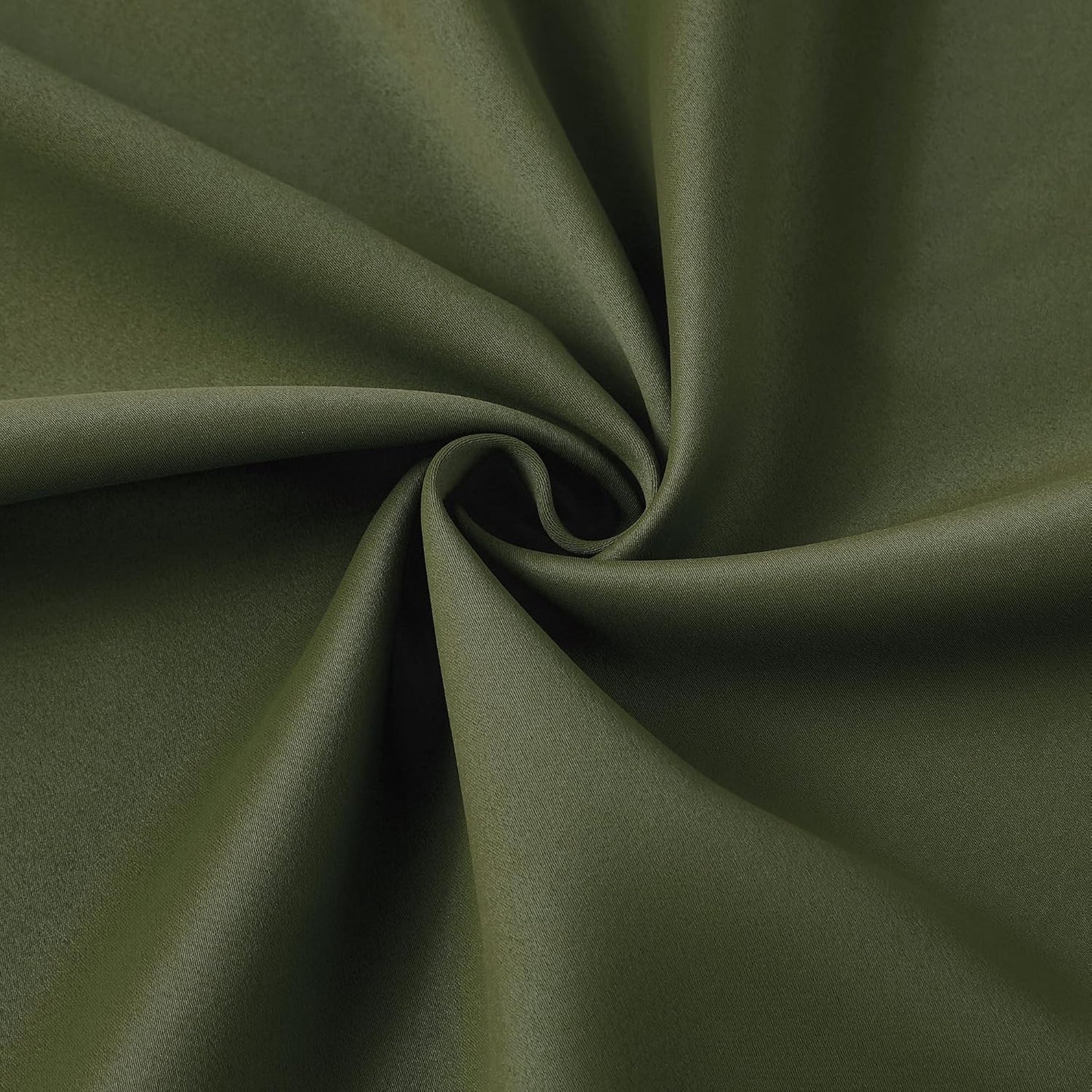 KEQIAOSUOCAI Dark Olive Pinch Pleated Curtains 45 Inches Long for Short Windows, Room Darkening Blackout Curtain Drapes for Bedroom 40 x 45 Inch -2 Panels