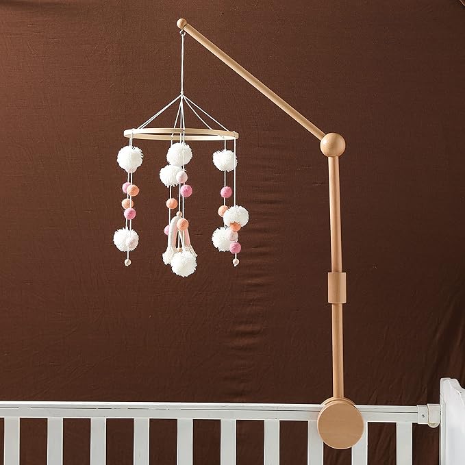 Crib Mobile Arm | Wooden Crib Mobile Holder | Nursery Decor for Newborn Boys and Girls