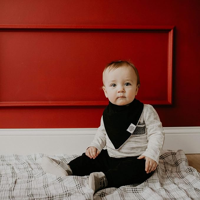 Parker Baby Bandana Drool Bibs 8 Pack Baby Bibs for Boys, Girls, Unisex - Soft & Stylish Teething Bibs for Babies