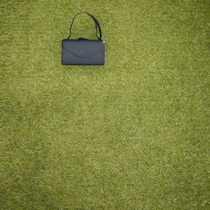 Little Unicorn 5'x7' Outdoor Family Picnic & Beach Blanket | Durable & Water-Resistant Fabric | Compact Fold & Easily Wipes Clean | Zipper Pocket (Chroma Rugby Stripe)