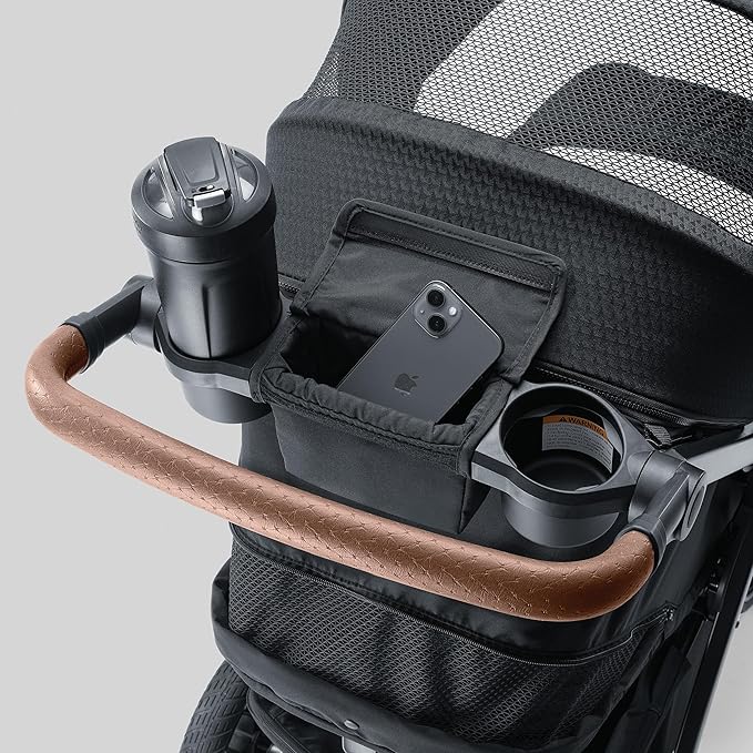 Chicco Bravo Primo ClearTex Trio Travel System, Bravo Primo Quick-Fold Stroller with Chicco KeyFit Max Zip ClearTex Infant Car Seat, Car Seat and Stroller Combo | Somerset/Black