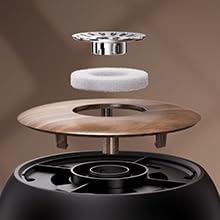 SmartDevil Portable Mini Humidifier, 500ml Desk Plant Humidifier, USB Personal for Bedroom, Office with Night Light, 2 Mist Modes, Black