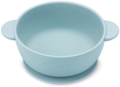 PandaEar 3 Pack Baby Bowls with Suction| Stay Put Silicone Food Bowl for Babies Kids Toddlers Infants| Food Grade Soft Safe BPA-Free Silicone (Multi-Color)