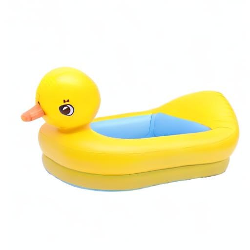 Sosoport Baby Inflatable Bathtub Animal Duck Portable Infant Toddler Bathing Tub Mini Air Swimming Pool Shower Basin for Kids Boys Girls