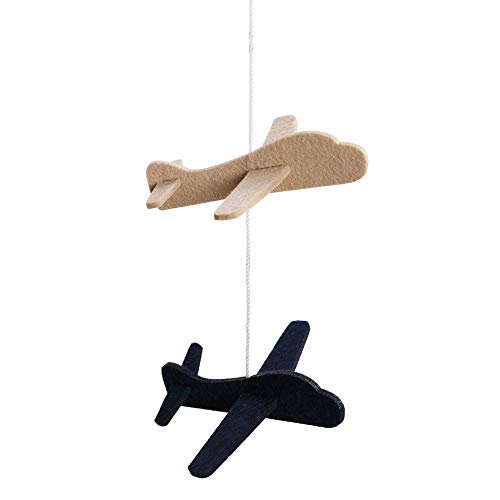 Sorrel + Fern Baby Crib Mobile (Airplanes in The Clouds, Short Version) - Nursery Decoration and Baby Shower for Boys & Girls