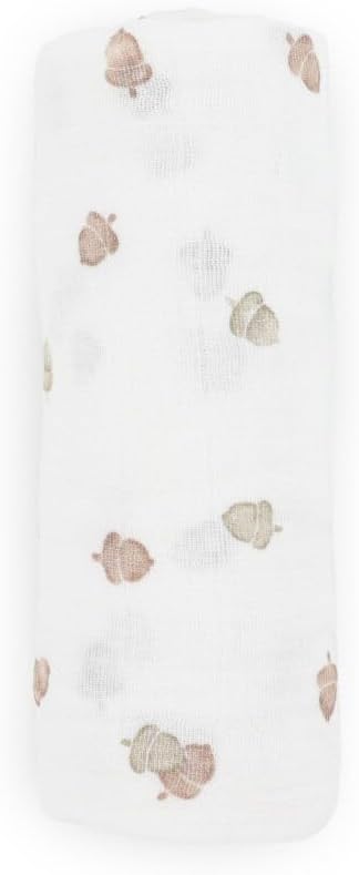 Cotton Muslin Swaddle Blanket - Acorns