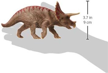 Schleich Dinosaurs - 4" Realistic Triceratops Dinosaur Figure - Educational Jurassic Dino Toy Figurine for Boys and Girls - Durable Montessori Educational Animal Toy for Kids Ages 4+ | 15000