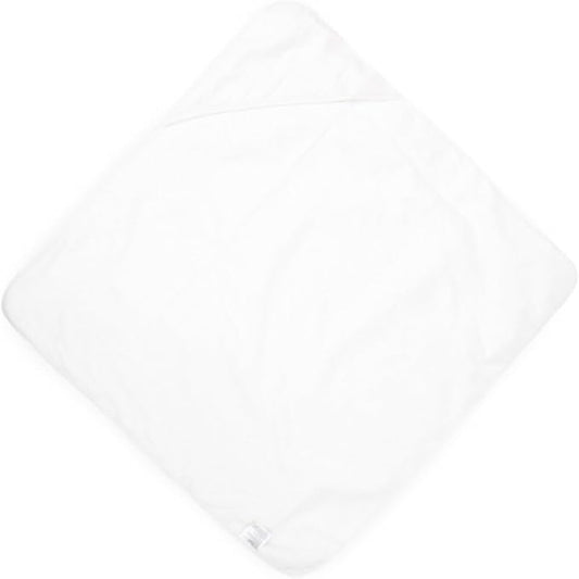 Little Unicorn Premium Infant Hooded Bath Towel| Soft & Absorbent Cotton & Terry Fabric for Newborns (White)