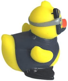 3" Snorkel Rubber Duck [Sealed Hole, Floats Upright] - Baby Safe Bathtub Bathing Toy