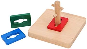 Adena Montessori Twist & Sort Dowel Set Preschool Equipment Early Development Baby Toy Montessori Fine Motor Skills Development