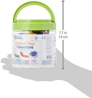 Learning Resources in The Garden Critter Counters - 72 Pieces, Ages 3+ Toddler Learning Toys, Math Games for Kids, Math Manipulatives