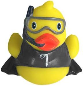3" Snorkel Rubber Duck [Sealed Hole, Floats Upright] - Baby Safe Bathtub Bathing Toy