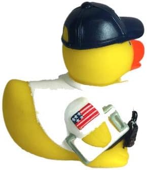 3" EMS / EMT Rubber Duck [Sealed Hole, Floats Upright] - Baby Safe Bathtub Bathing Toy
