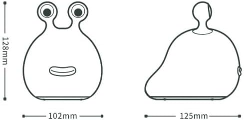 Slug Night Light,Silicone lamp for Kids,USB Rechargeable Cute Animal Lamps Timer Setting Safe Bedside Lamp Portable LED Lamps for Breastfeeding Dorm Room Decor for Christmas Gift