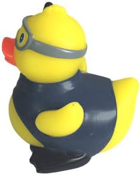 3" Snorkel Rubber Duck [Sealed Hole, Floats Upright] - Baby Safe Bathtub Bathing Toy