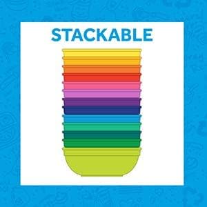 Re-Play Toddler Plates - 9 In and Bowls - 20 Oz. - Kids Plates and Bowls, Microwave and Dishwasher Safe - Set of 4x4 - Red