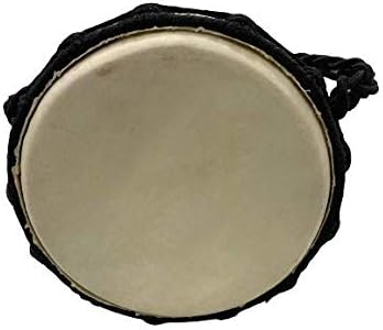 Drum Djembe is a Rope goat skin Covered Goblet African Drum Played by Hands West Africa style jembe for drums circle and more (6x12 carved) Designed in the USA