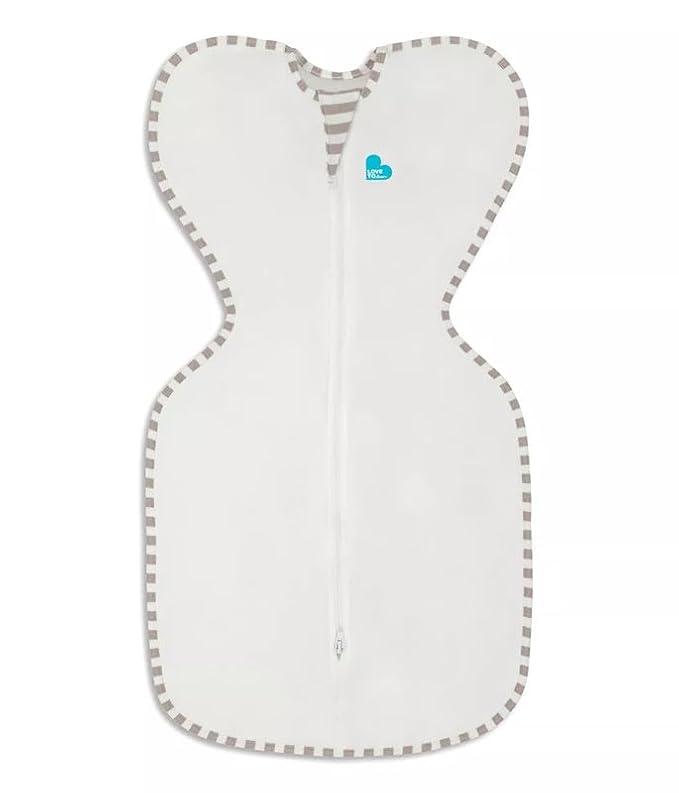 Love to Dream Organic Swaddle, Baby Sleep Sack, Swaddle Up Self-Soothing Swaddles for Newborns, Get Longer Sleep, Snug Fit Helps Calm Startle Reflex, 1.0 Tog, 5-8.5lbs., Cream