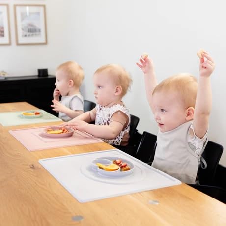 BapronBaby Minimalist Champagne Bapron - No Neck Tie Safer Bib for Baby & Toddler - Soft Waterproof Stain Resistant - Machine Washable - Sz Preschool 3-5yrs