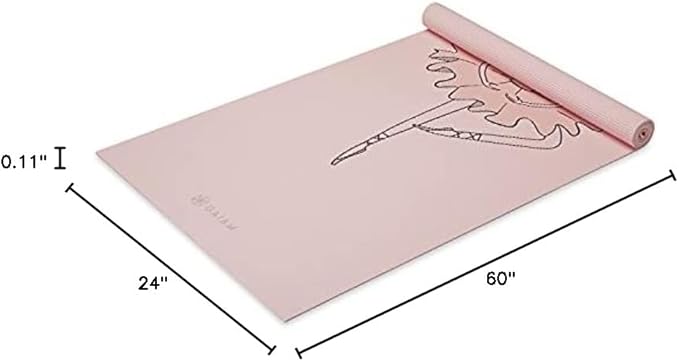 Gaiam Kids Yoga Mat Exercise Mat, Yoga for Kids with Fun Prints - Playtime for Babies, Active & Calm Toddlers and Young Children (60" L x 24" W x 3mm Thick)