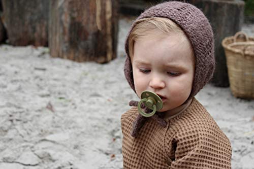 BIBS Pacifiers Colour Collection | Natural Rubber Baby Pacifier | Set of 2 BPA-Free Soothers | Made in Denmark | 0+ Months (Pack of 2) | Blossom