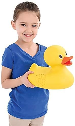 The Dreidel Company Jumbo Rubber Ducky 10.5" Inches Classic Large Rubber Duck for Fun-Filled Baths (Single)