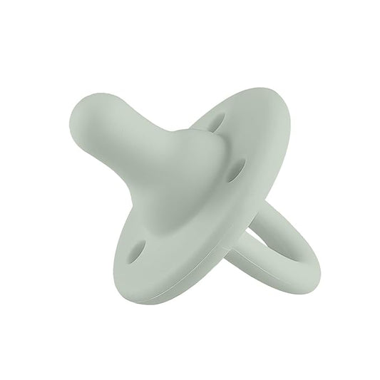 Lee Lee and Me Paci - Sage Color - 100% Medical Grade Silicone Pacifier Breast-Like Nipple Design for Better Latch - Size 0-18 Months