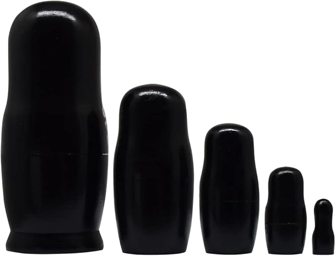 Nesting Dolls Wooden Russian Skull Matryoshka Dolls Gift for Halloween Toddler Kids Boys Girls Toys for Children Christmas Birthday