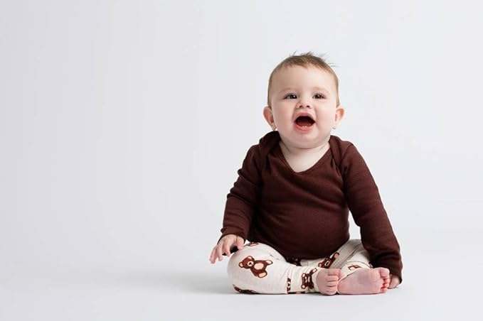 MONICA + ANDY Baby Organic Long Sleeve Jack and Jill Bodysuit