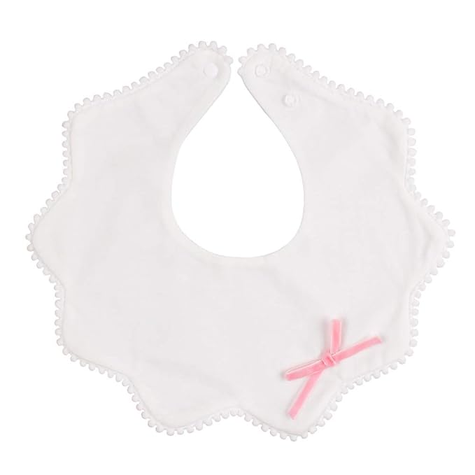 JANGANNSA 3 PCS Flower Baby Bibs Infant Burp Clothes for Baby Girls Saliva Towel Cotton Infant Toddler Girls Bibs (3 PCS -A)