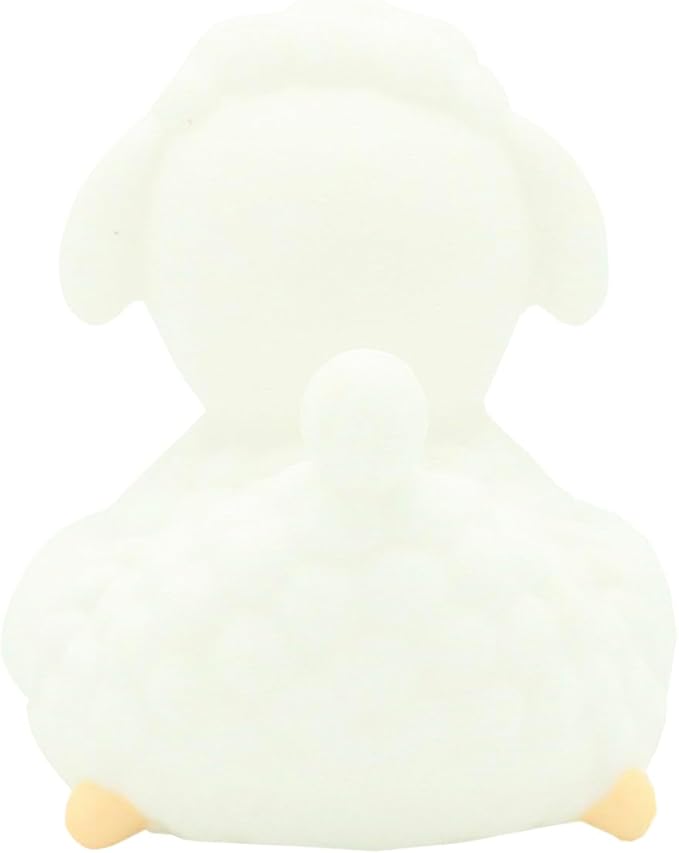 Sheep Rubber Duck Bath Toy, White, 3 inches