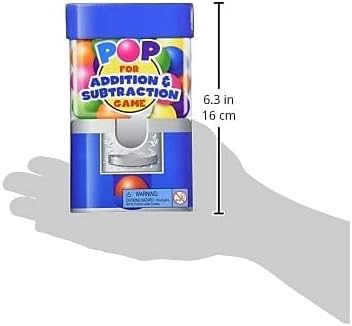 Learning Resources Pop For Addition & Subtraction Math Game - Number Flash Cards, Math Manipulatives, Classroom Must Haves, Homeschool, Montessori, Board Games, Gifts for Boys and Girls