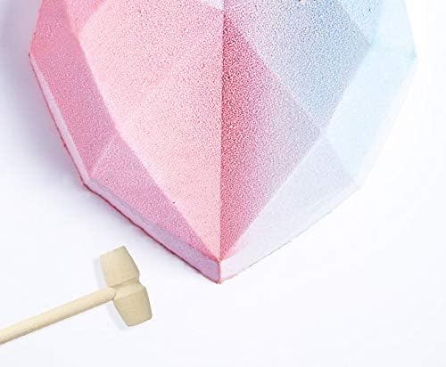 50 Pcs Mini Wooden Hammers for Chocolate, Small Wood Toy Mallets for Kids